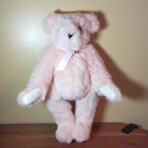 plush pink brown eyes 15" Hope Vermont Teddy Bears breast cancer (W5511)